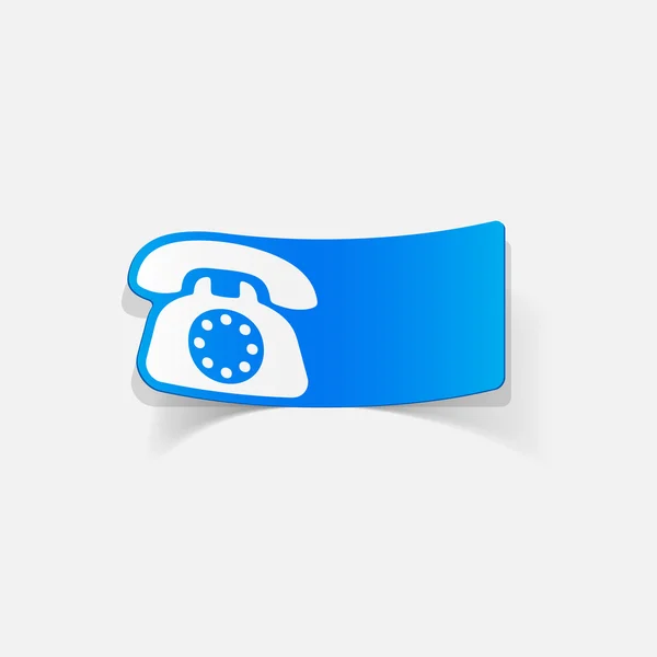 Elemento de design realista: telefone — Vetor de Stock