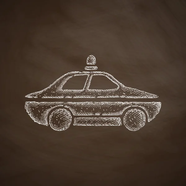 Police car icon — Stock Vector