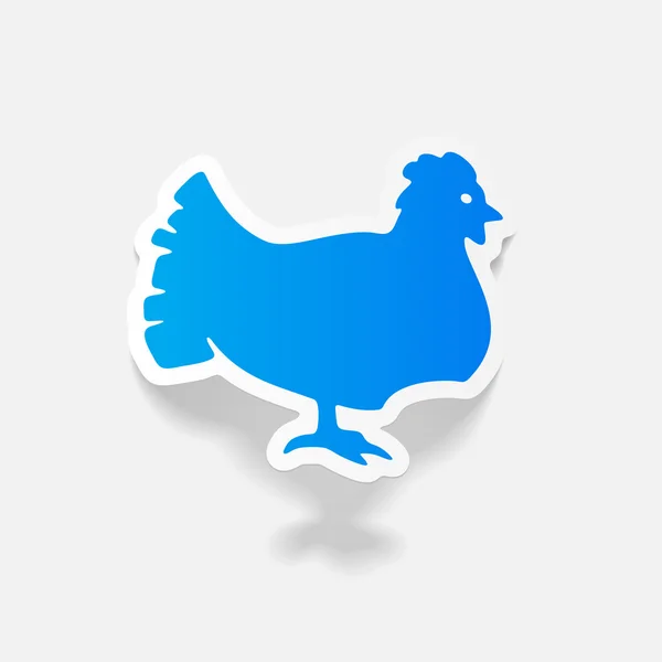 Elemento de diseño realista: pollo — Archivo Imágenes Vectoriales