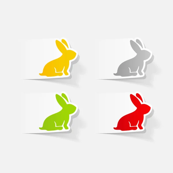 Easter rabbit icon — Stock Vector