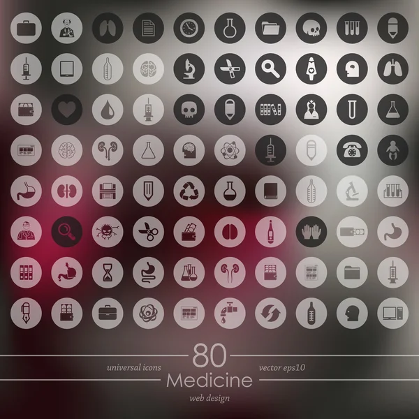 Conjunto de iconos de medicina — Archivo Imágenes Vectoriales