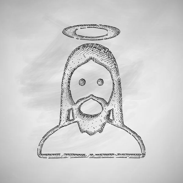 Jesus ikon. Vektorillustration – Stock-vektor