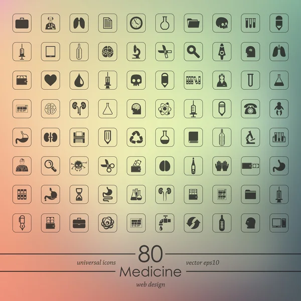 Conjunto de iconos de medicina — Vector de stock