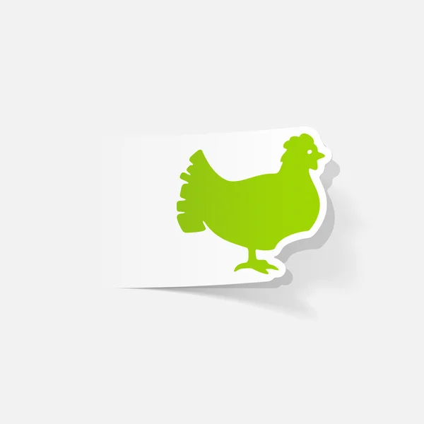 Elemento de diseño realista: pollo — Archivo Imágenes Vectoriales