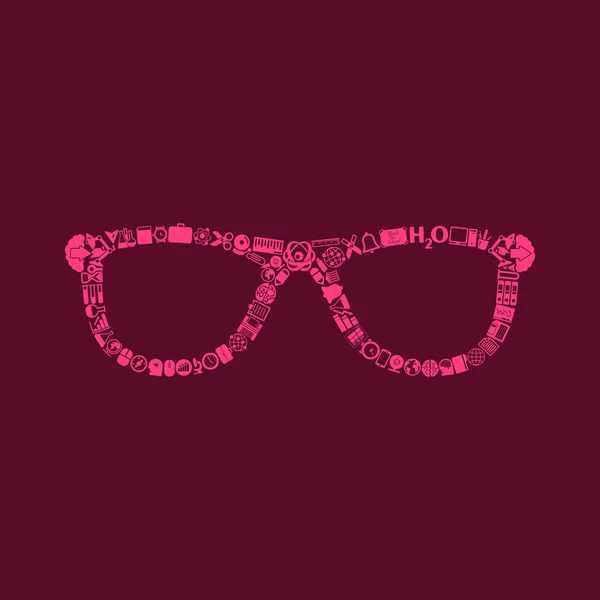Glasses icon. Vector illustration — Stock Vector