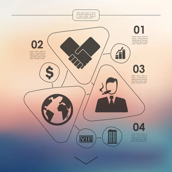 Значок Business Infographic — стоковый вектор