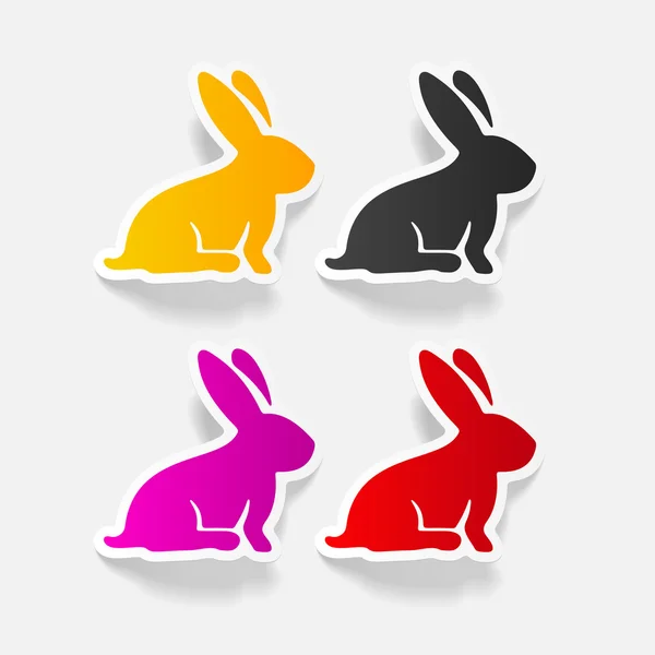 Easter rabbit icon — Stock Vector