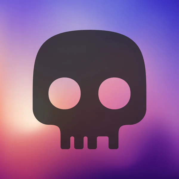 Blurred skull icon — Stock Vector