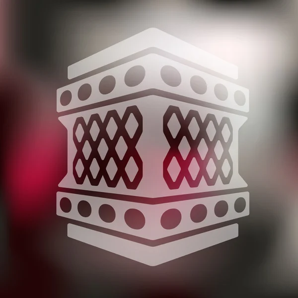Blurred lantern icon — Stock Vector