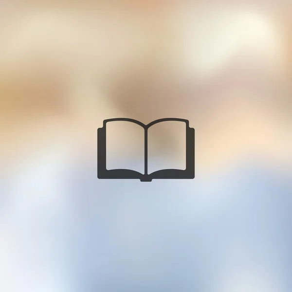Icono borroso del libro — Vector de stock