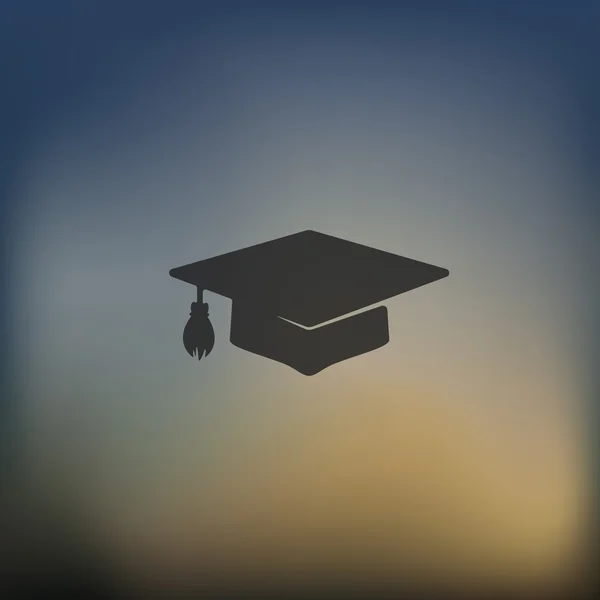 Icono de graduación borrosa — Vector de stock