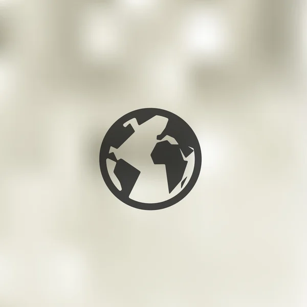 Blurred globe icon — Stock Vector