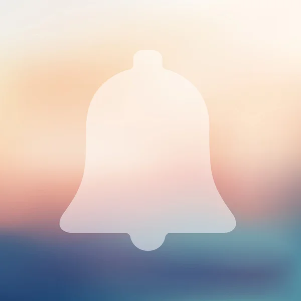 Icono de campana borrosa — Archivo Imágenes Vectoriales