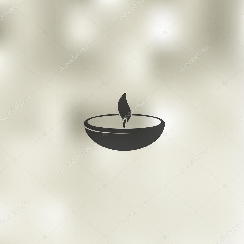 Blurred lamp icon