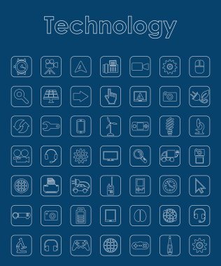 Teknolojisi basit simgeler kümesi