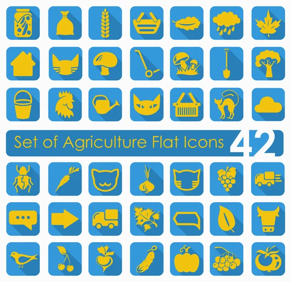 Set of agriculture icons — Stock Vector