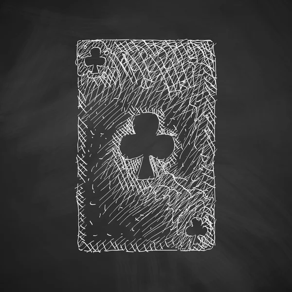 Jugar icono de la tarjeta — Vector de stock