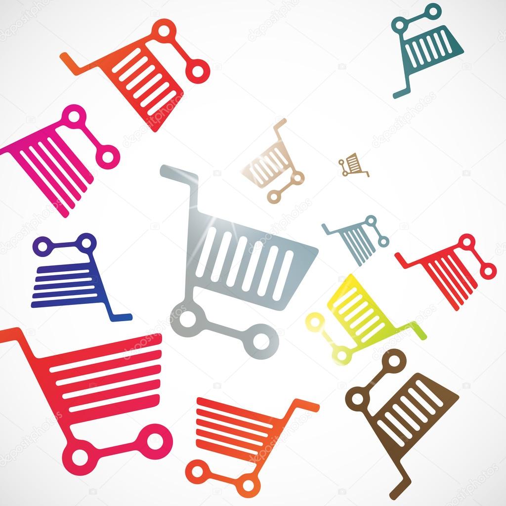 Abstract background with trolley