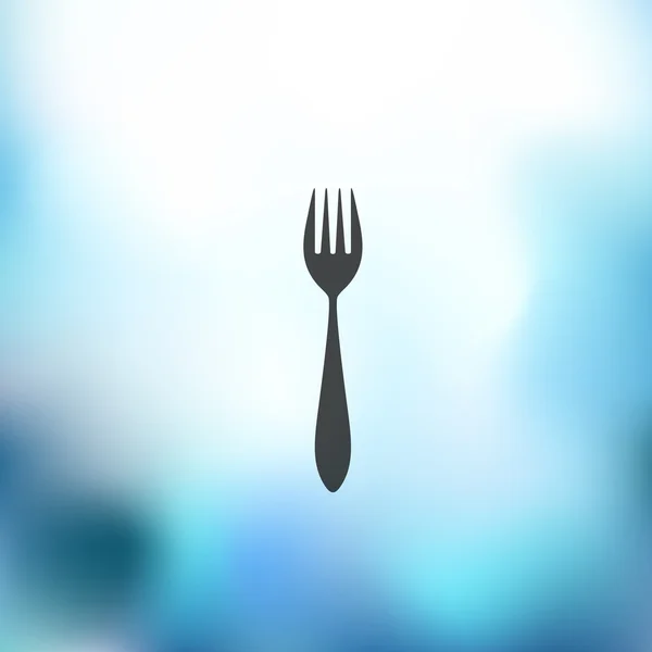 Fork icon blurred — Stock Vector