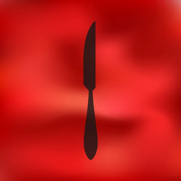 Ícone de faca borrado — Vetor de Stock