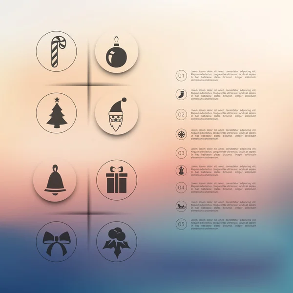 Vánoční infographic prvky — Stockový vektor
