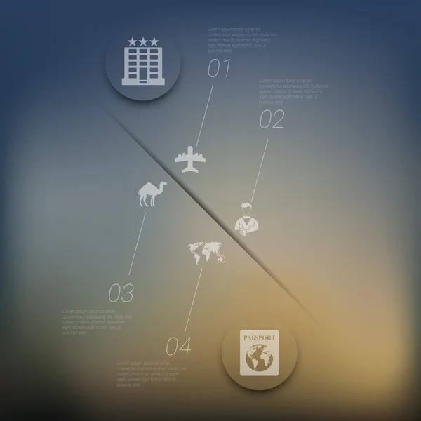 Elementos infográficos do turismo —  Vetores de Stock