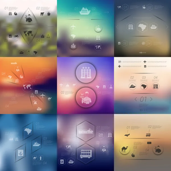 Turizm Infographic elemanları