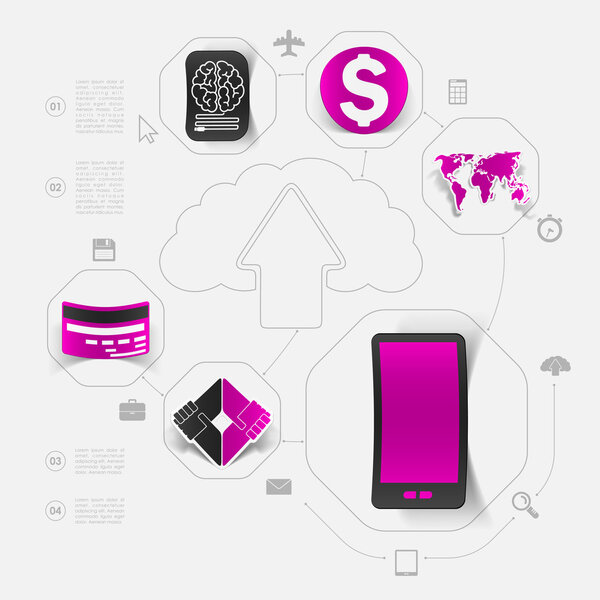 Business sticker infographic