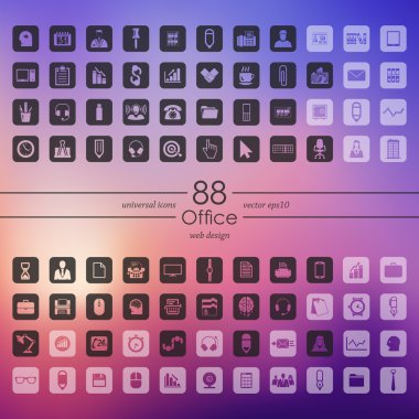 ofis simgeleri dizisi