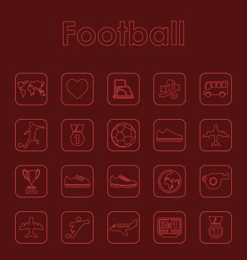 Futbol basit simgeler kümesi