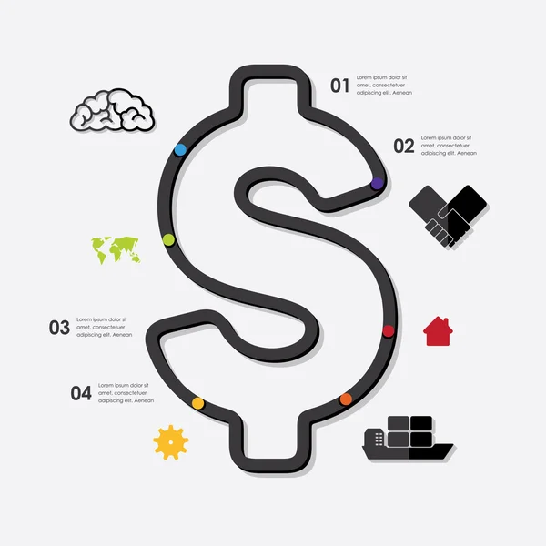 Business infographic elements — Stock Vector