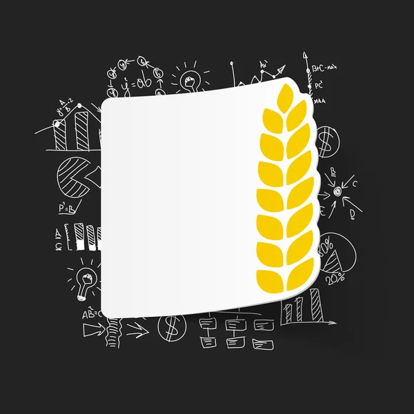 Obchodní vzorce s uši pšenice — Stockový vektor