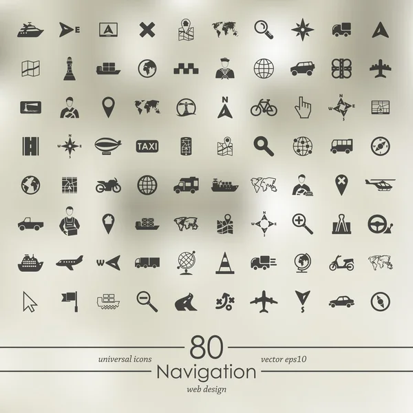 Navigationssymbole — Stockvektor