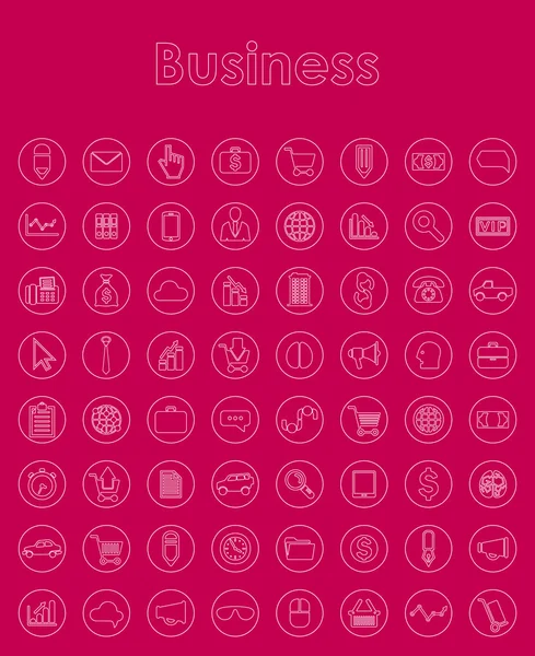 Set of business simple icons — Stock Vector