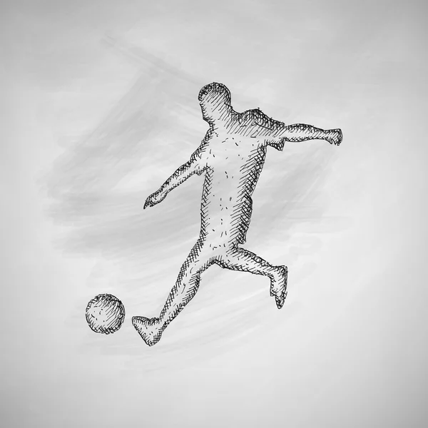 Soccer player icon — Stock Vector