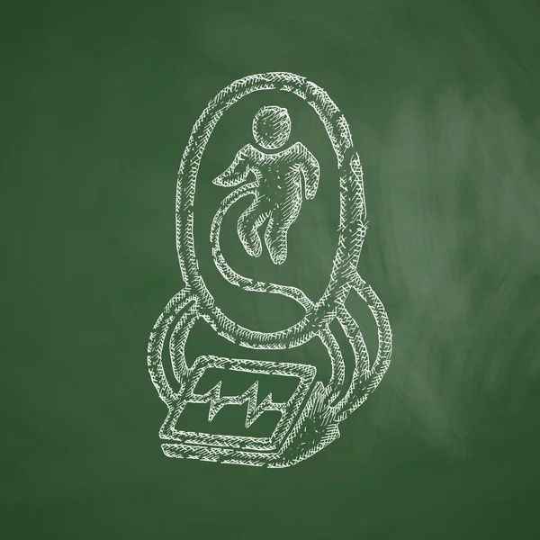 Kunstmatige baarmoeder pictogram — Stockvector