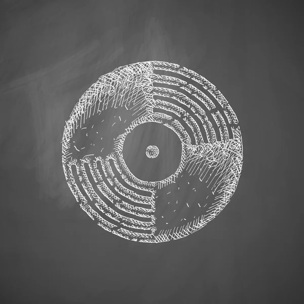 Icône disque vinyle — Image vectorielle