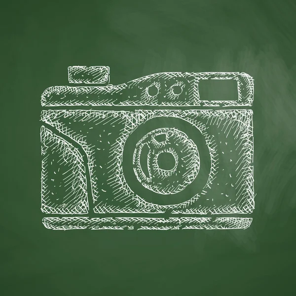 Eski photocamera simgesi — Stok Vektör
