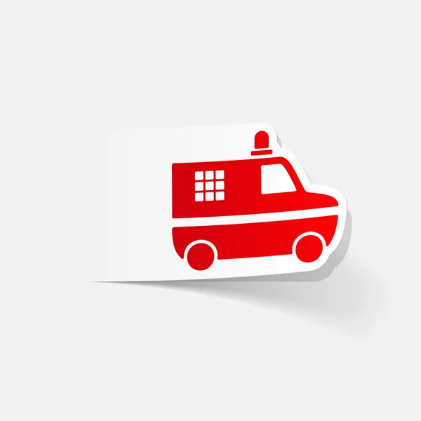 Police car icon — Stock Vector