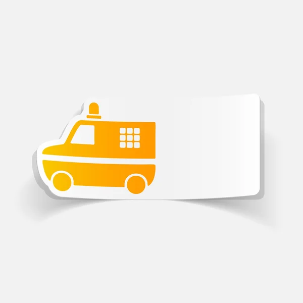 Police car icon — Stock Vector