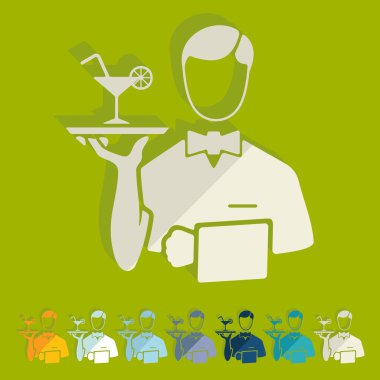 Düz tasarım: garson