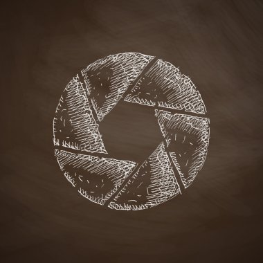 Kara tahta fotoğraf simgesini