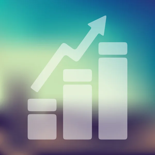 Blurred chart icon — Stock Vector