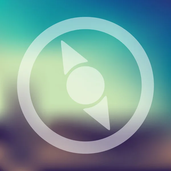 Blurred compass icon — Stock Vector