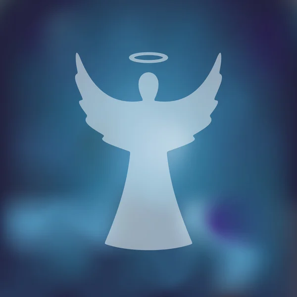 Ícone de anjo borrado —  Vetores de Stock