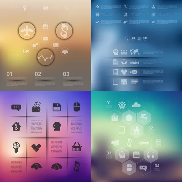 Elementos infográficos de negócios — Vetor de Stock