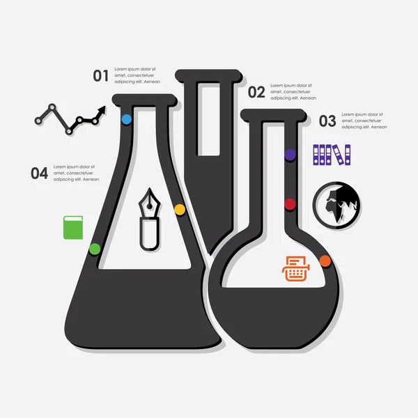 Educação Elementos infográficos — Vetor de Stock