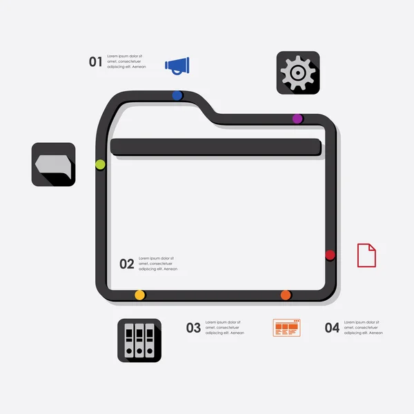 Affärsinfografiska element — Stock vektor