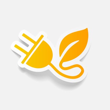 Eko fiş yaprak simgesi