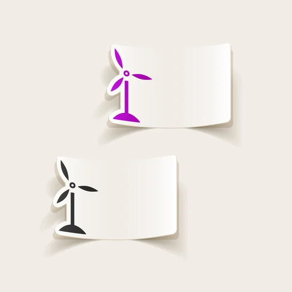 Windturbines pictogram — Stockvector